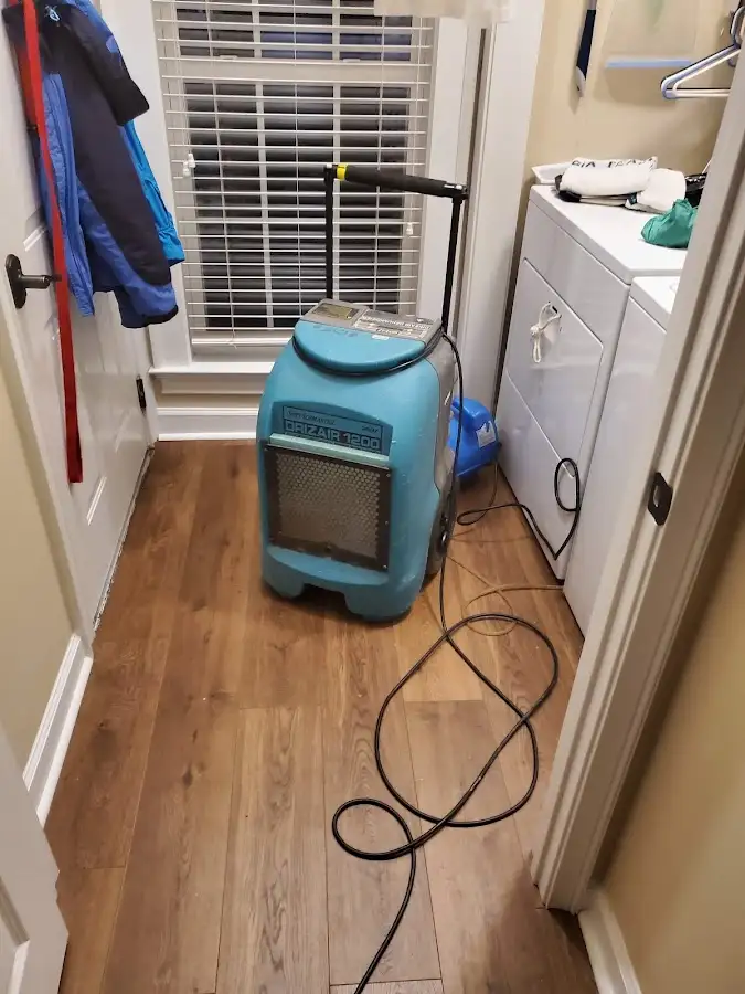 Commercial dehumidifier deployed for Flood Damage Cleanup in Indiantown